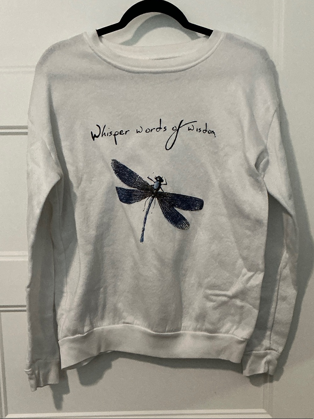 White Dragonfly Graphic Sweatshirt - Women